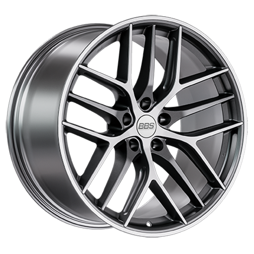 1x BBS CC-R graphit diamantgedreht matt 9.0Jx20 5x120 ET25