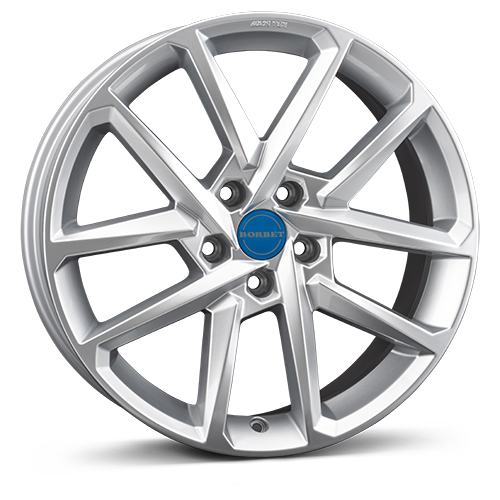 1x BORBET DESIGN N crystal silver 8.0Jx19 5x112 ET44.9