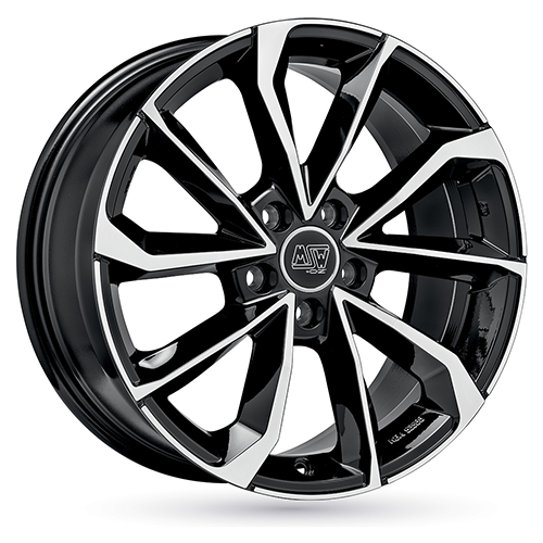 1x MSW (OZ) MSW 42 gloss black full polished 8.0Jx19 5x112 ET49