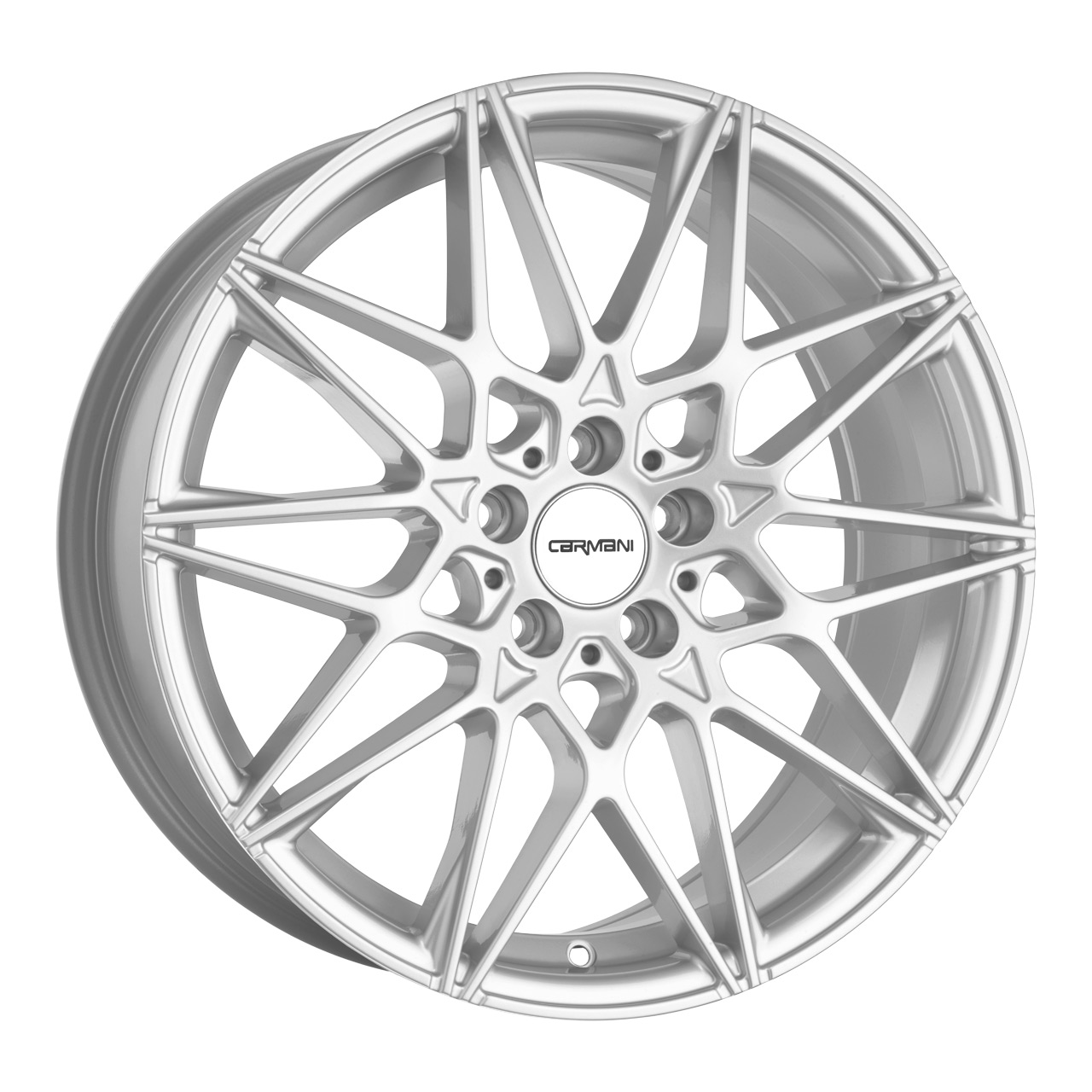 1x CARMANI 18 KNUT white silver 8.0Jx19 5x112 ET45