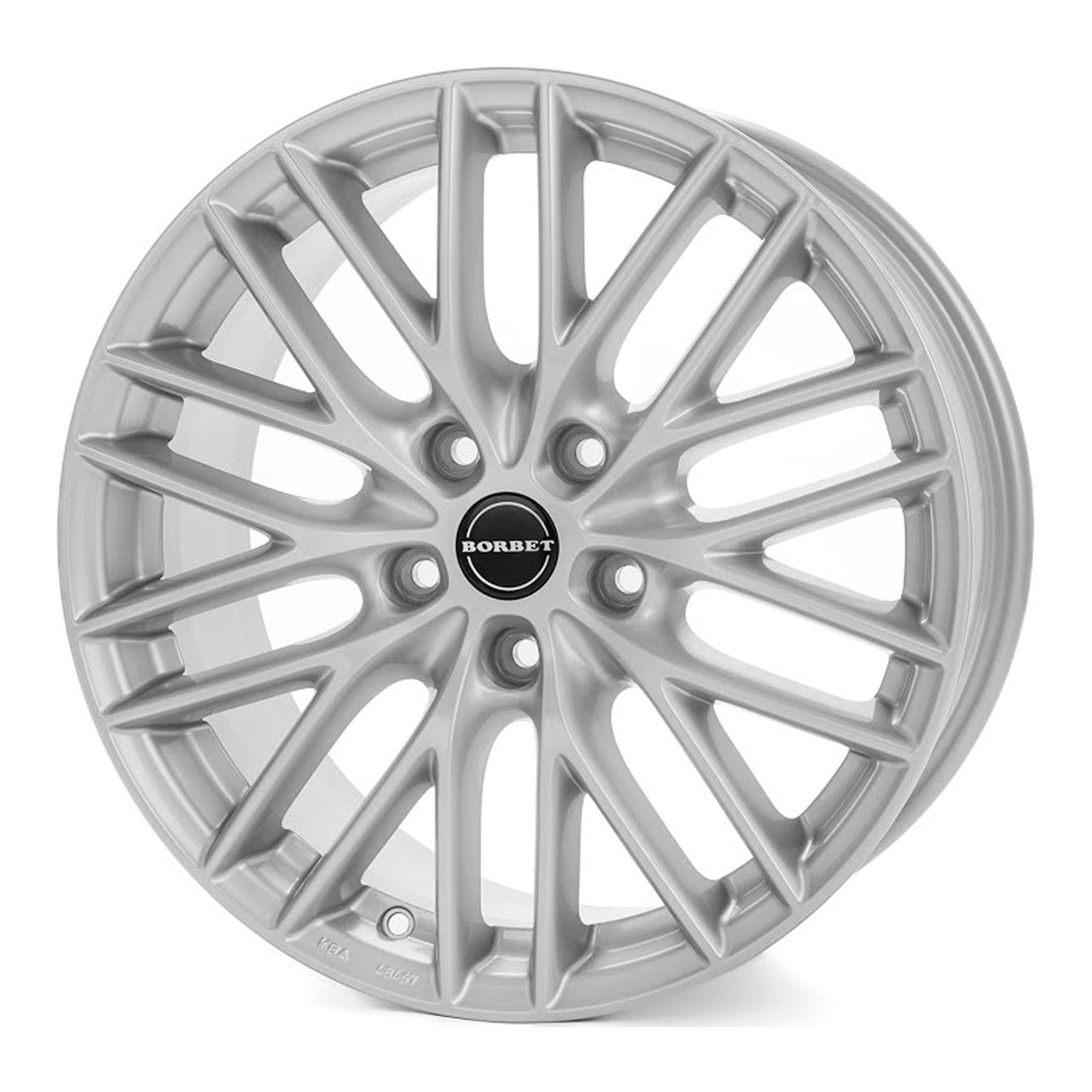 1x BORBET DESIGN BS5 brillantsilber lackiert 8.0Jx18 5x120 ET30