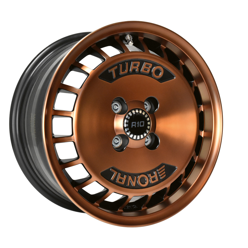 1x RONAL RONAL R10 TURBO copper matt-front diamond cut 7.0Jx15 4x100 ET37